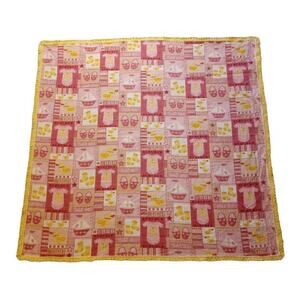 Handmade‎ Tag Baby Nursery Blanket Ducks Baby Clothes Print Knit Yarn Trim READ